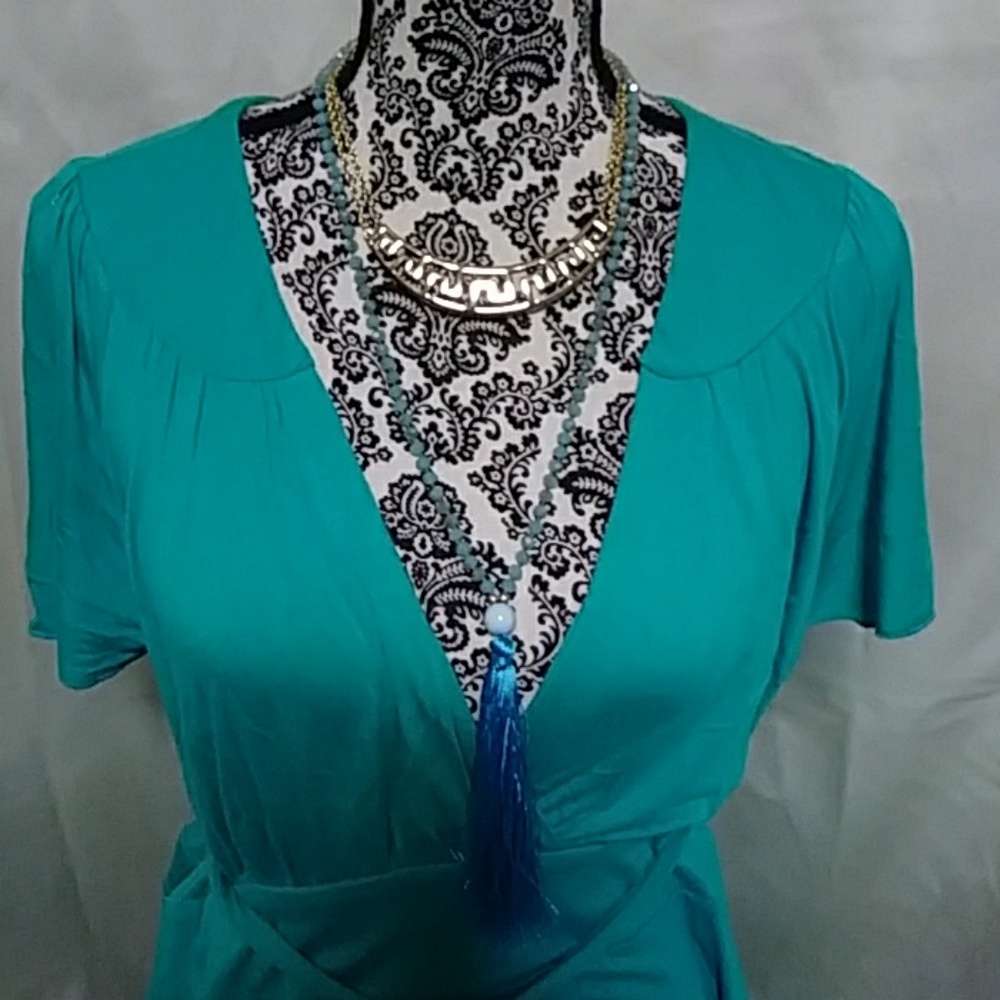 Wrap Silky Dress - Picture 3 of 6